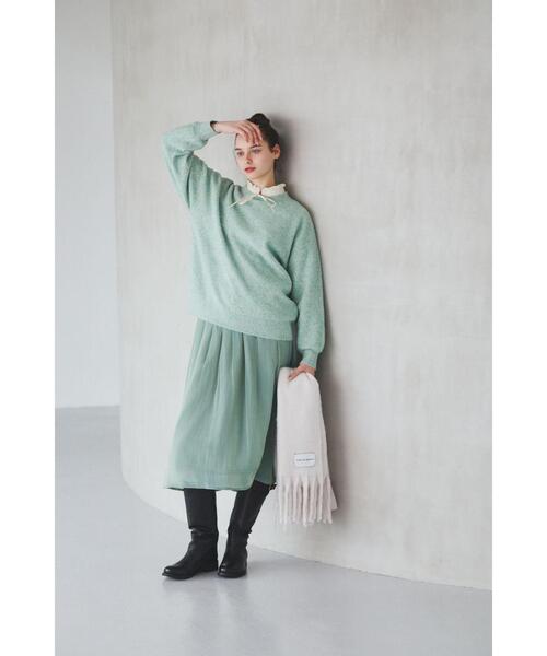 To b. by agnes b.（トゥービーバイアニエスベー）の「カラー マフラー（マフラー・レディース・ホワイト系その他・FREE）」の3枚目の写真