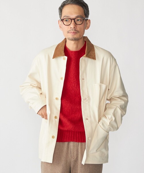 SHIPS(シップス)の「SHIPS:〈手洗い可能〉ライト ネル カバーオール シャツ(シャツ/ブラウス・メンズ・ナチュラル/ダークグレー/ライトグリーン・SMALL/MEDIUM/LARGE/X-LARGE)」の10枚目の写真