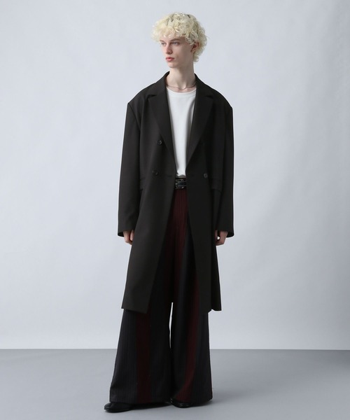 SET UP対応】ポリエステルイージーギャバチェスターコート(HARE