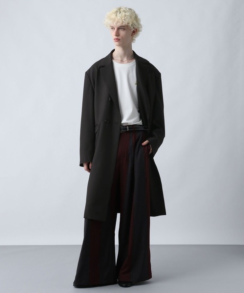 SET UP対応】ポリエステルイージーギャバチェスターコート(HARE