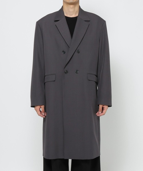 HARE（ハレ）の「【SET UP対応】ポリエステルイージーギャバチェスターコート(HARE)（チェスターコート・メンズ・グレー/ブラック・FREE）」の7枚目の写真