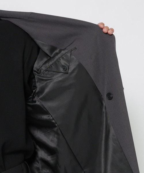 HARE（ハレ）の「【SET UP対応】ポリエステルイージーギャバチェスターコート(HARE)（チェスターコート・メンズ・グレー/ブラック・FREE）」の17枚目の写真