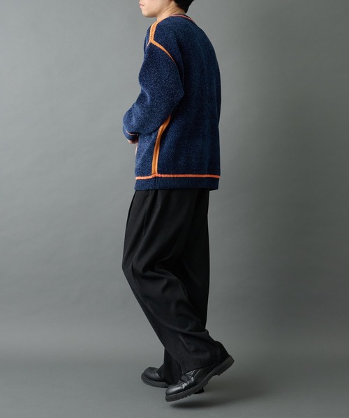 COLONY 2139（コロニートゥーワンスリーナイン）の「ダブルジャガードモールラインクルーネックプルオーバー（ニット/セーター・メンズ・ネイビー/ブラック/グレー・LARGE/MEDIUM）」の13枚目の写真