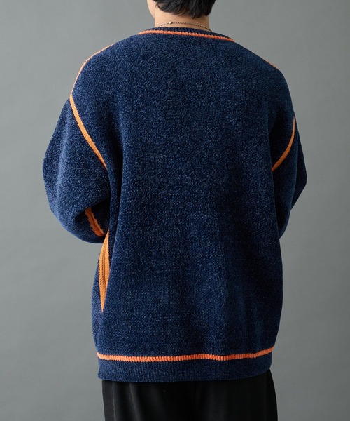 COLONY 2139（コロニートゥーワンスリーナイン）の「ダブルジャガードモールラインクルーネックプルオーバー（ニット/セーター・メンズ・ネイビー/ブラック/グレー・LARGE/MEDIUM）」の10枚目の写真