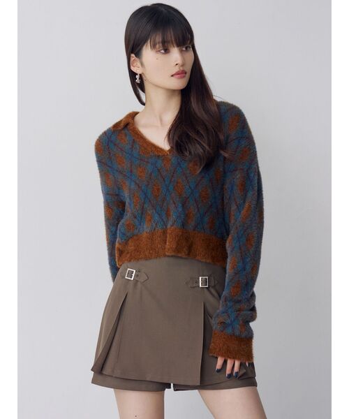 MURUA（ムルーア）の「デザインミニスカショートパンツ（その他パンツ・レディース・ブラック/モカ・1/2）」の19枚目の写真