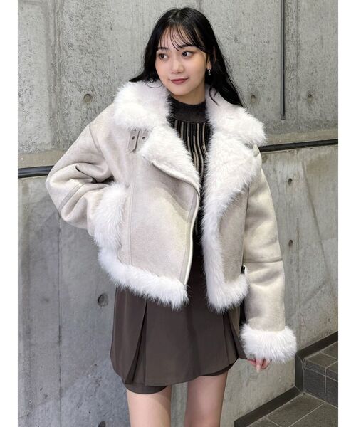 MURUA（ムルーア）の「デザインミニスカショートパンツ（その他パンツ・レディース・ブラック/モカ・1/2）」の9枚目の写真