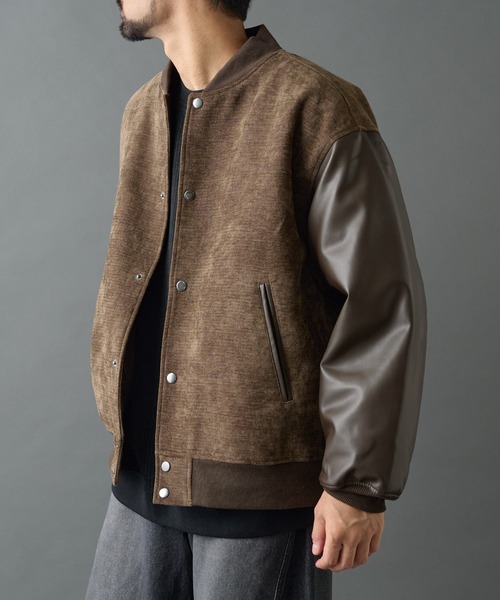 COLONY 2139（コロニートゥーワンスリーナイン）の「タフモールパテッドスタジャン（スタジャン・メンズ・ブラック/ブラウン・MEDIUM/LARGE）」の2枚目の写真