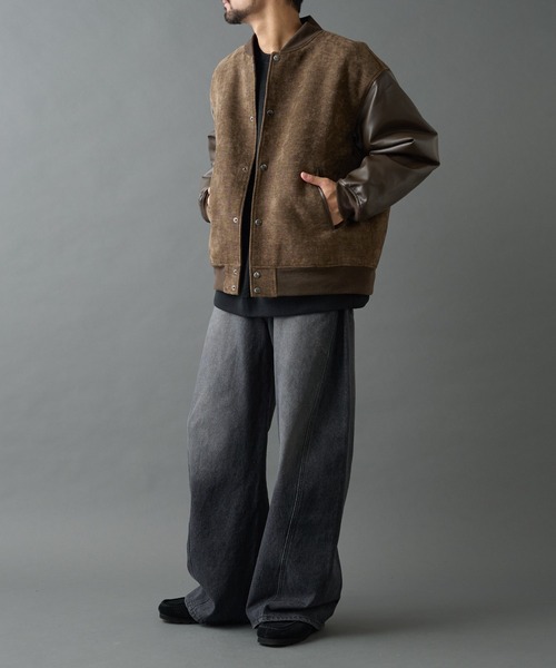 COLONY 2139（コロニートゥーワンスリーナイン）の「タフモールパテッドスタジャン（スタジャン・メンズ・ブラック/ブラウン・MEDIUM/LARGE）」の10枚目の写真