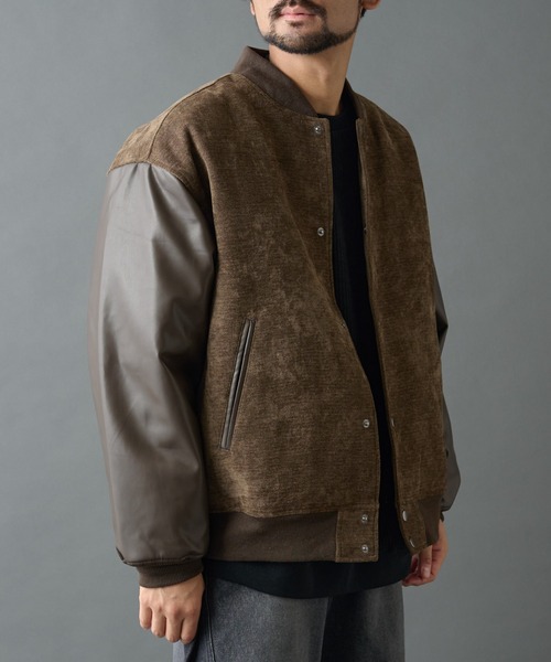 COLONY 2139（コロニートゥーワンスリーナイン）の「タフモールパテッドスタジャン（スタジャン・メンズ・ブラック/ブラウン・MEDIUM/LARGE）」の3枚目の写真