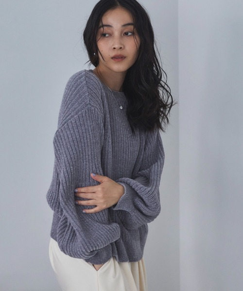 セール】ラメモールヤーンニット（ニット/セーター）｜DOUX ARCHIVES