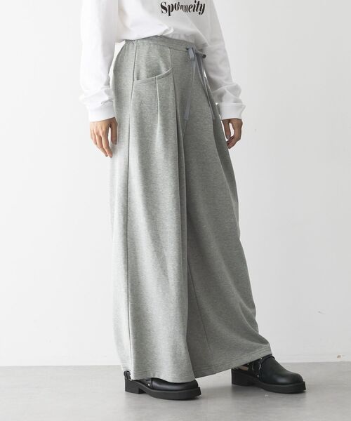 GARAGE OF GOOD CLOTHING（ガレージオブグッドクロージング）の「【日本製】裏毛２タックバレルパンツ（その他パンツ・レディース・ベージュ系その他2/ライトカーキ/杢グレー・FREE）」の13枚目の写真