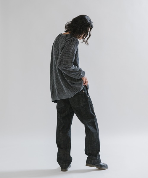 SKEWed(スキュー)の「SKEWed/スキュー6ポケットデニム スラックスパンツ(デニムパンツ・メンズ・インディゴブルー/ブラック・M/L/S)」の8枚目の写真