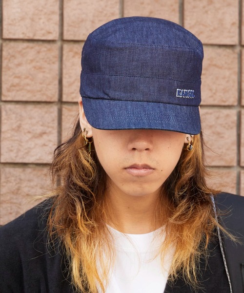KANGOL（カンゴール）の「KANGOL/カンゴール  デニムワークキャップ（キャップ・メンズ・ブラック/インディゴブルー・S/M/L/XL）」の10枚目の写真