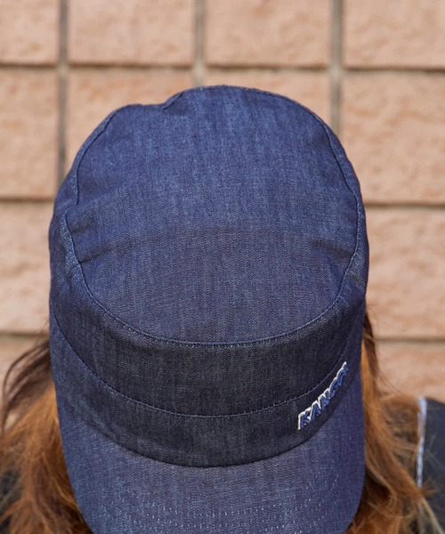 KANGOL（カンゴール）の「KANGOL/カンゴール  デニムワークキャップ（キャップ・メンズ・ブラック/インディゴブルー・S/M/L/XL）」の12枚目の写真