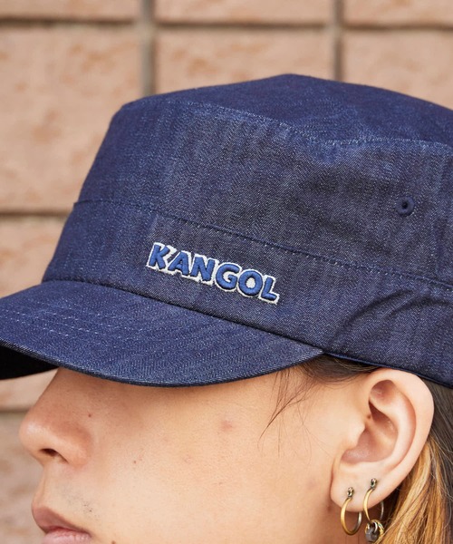 KANGOL（カンゴール）の「KANGOL/カンゴール  デニムワークキャップ（キャップ・メンズ・ブラック/インディゴブルー・S/M/L/XL）」の14枚目の写真