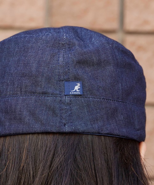 KANGOL（カンゴール）の「KANGOL/カンゴール  デニムワークキャップ（キャップ・メンズ・ブラック/インディゴブルー・S/M/L/XL）」の15枚目の写真