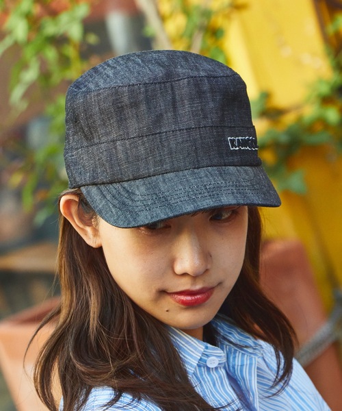 KANGOL（カンゴール）の「KANGOL/カンゴール  デニムワークキャップ（キャップ・メンズ・ブラック/インディゴブルー・S/M/L/XL）」の5枚目の写真