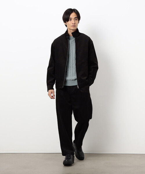 COMME CA ISM（コムサイズム）の「コーデュロイ ワンタック ワイド テーパードパンツ（その他パンツ・メンズ・ダークブラウン/ブラック・M/S/L）」の4枚目の写真