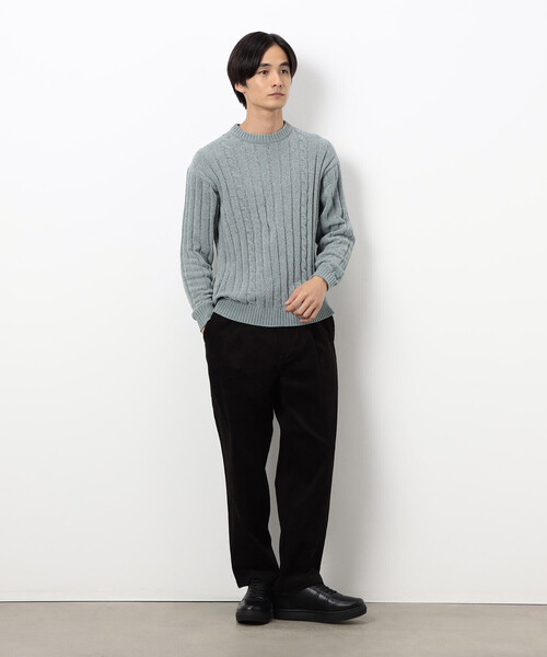 COMME CA ISM（コムサイズム）の「コーデュロイ ワンタック ワイド テーパードパンツ（その他パンツ・メンズ・ダークブラウン/ブラック・M/S/L）」の5枚目の写真