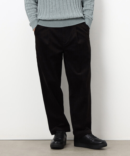 COMME CA ISM（コムサイズム）の「コーデュロイ ワンタック ワイド テーパードパンツ（その他パンツ・メンズ・ダークブラウン/ブラック・M/S/L）」の6枚目の写真