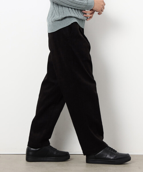 COMME CA ISM（コムサイズム）の「コーデュロイ ワンタック ワイド テーパードパンツ（その他パンツ・メンズ・ダークブラウン/ブラック・M/S/L）」の7枚目の写真