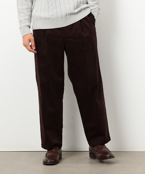 COMME CA ISM（コムサイズム）の「コーデュロイ ワンタック ワイド テーパードパンツ（その他パンツ・メンズ・ダークブラウン/ブラック・M/S/L）」の10枚目の写真