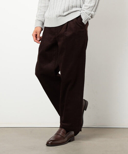 COMME CA ISM（コムサイズム）の「コーデュロイ ワンタック ワイド テーパードパンツ（その他パンツ・メンズ・ダークブラウン/ブラック・M/S/L）」の11枚目の写真