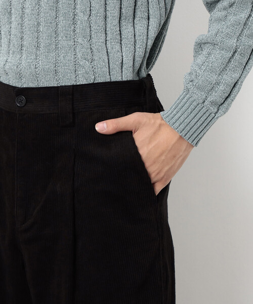 COMME CA ISM（コムサイズム）の「コーデュロイ ワンタック ワイド テーパードパンツ（その他パンツ・メンズ・ダークブラウン/ブラック・M/S/L）」の18枚目の写真