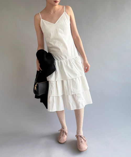 EDIT. FOR LULU（エディットフォールル）の「【gimaguas/ギマガス】JOAN MIDI DRESS（ワンピース・レディース・ホワイト・SMALL）」の2枚目の写真