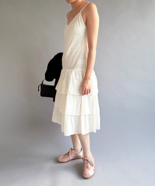 EDIT. FOR LULU（エディットフォールル）の「【gimaguas/ギマガス】JOAN MIDI DRESS（ワンピース・レディース・ホワイト・SMALL）」の3枚目の写真