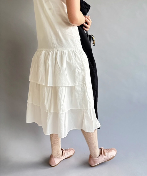 EDIT. FOR LULU（エディットフォールル）の「【gimaguas/ギマガス】JOAN MIDI DRESS（ワンピース・レディース・ホワイト・SMALL）」の4枚目の写真