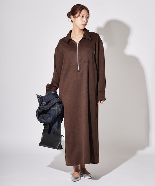 セール】THOUSAND MILE/サウザンドマイル HALF ZIP OP ウールライク