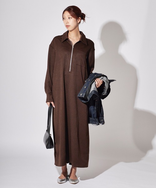 セール】THOUSAND MILE/サウザンドマイル HALF ZIP OP ウールライク