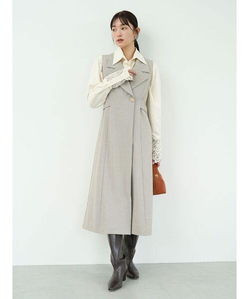 セール】メタルボタンテーラードジャンパースカート（ワンピース