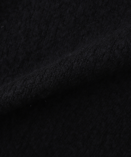 ATON（エイトン）の「ATON (エイトン) WOOL CASHMERE BOUCLE HALF ZIP スウェット（ニット/セーター・メンズ・ブラック・4）」の5枚目の写真