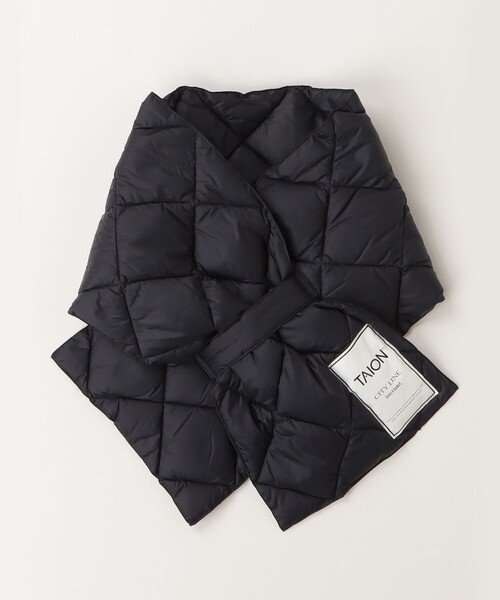 TAION（タイオン）の「【TAION/タイオン】CITYダウンスカーフ（ストール/ショール・レディース・ベージュ/ネイビー/ブラック/アイボリー・FREE）」の13枚目の写真