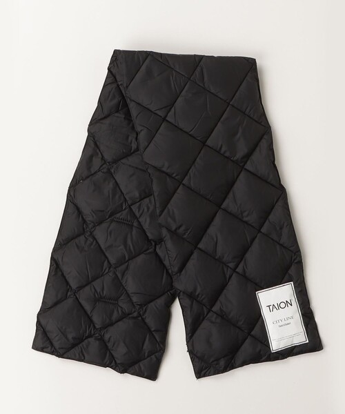 TAION（タイオン）の「【TAION/タイオン】CITYダウンスカーフ（ストール/ショール・レディース・ベージュ/ネイビー/ブラック/アイボリー・FREE）」の16枚目の写真