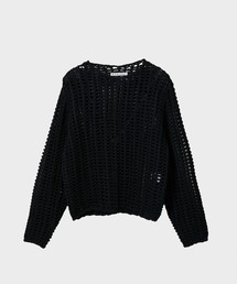 NVRFRGT（ネヴァーフォーゲット）の「SEMI SHEER OPEN KNIT SWEATER（ニット/セーター）」