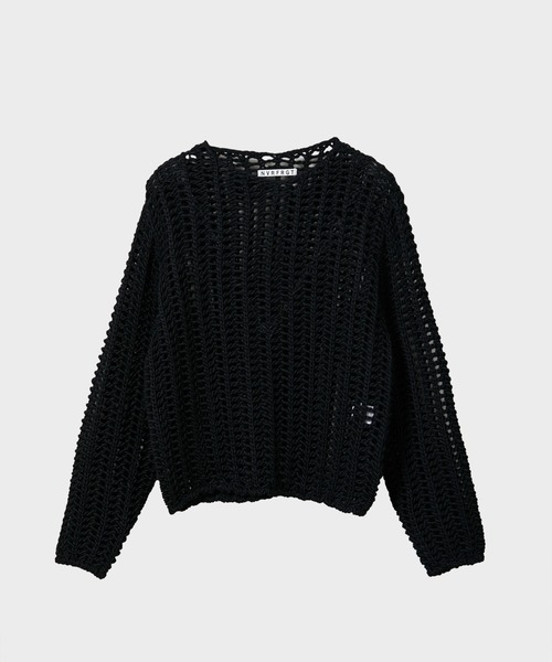 トップス NVRFRGT SEMI SHEER OPEN KNIT SWEATER SEMI SHEER OPEN KNIT SWEATER（ニット/セーター）｜NVRFRGT
