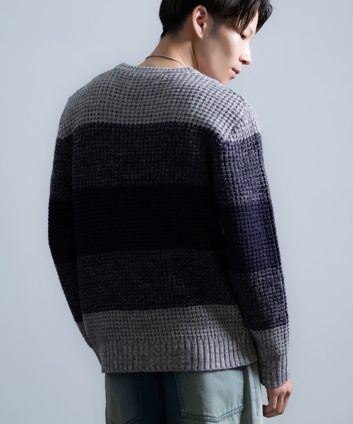 improves（インプローブス）の「無地＆ボーダー ウール ニット（ニット/セーター・メンズ・ブラック/ネイビー系/カーキ系/ブラック系/ホワイト/カーキ・MEDIUM/LARGE）」の13枚目の写真