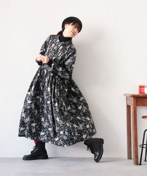 soulberry(ソウルベリー)の「私の霜草花のワンピース(ワンピース・レディース・ブラック・M/L/LL/3L/4L)」の16枚目の写真