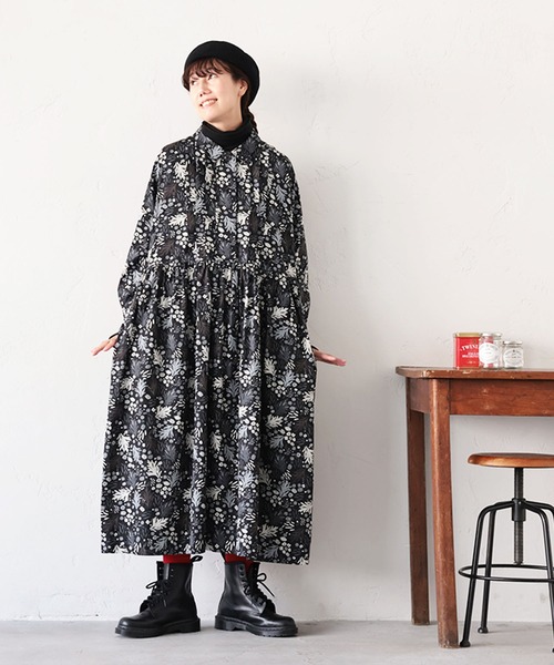 soulberry(ソウルベリー)の「私の霜草花のワンピース(ワンピース・レディース・ブラック・M/L/LL/3L/4L)」の14枚目の写真