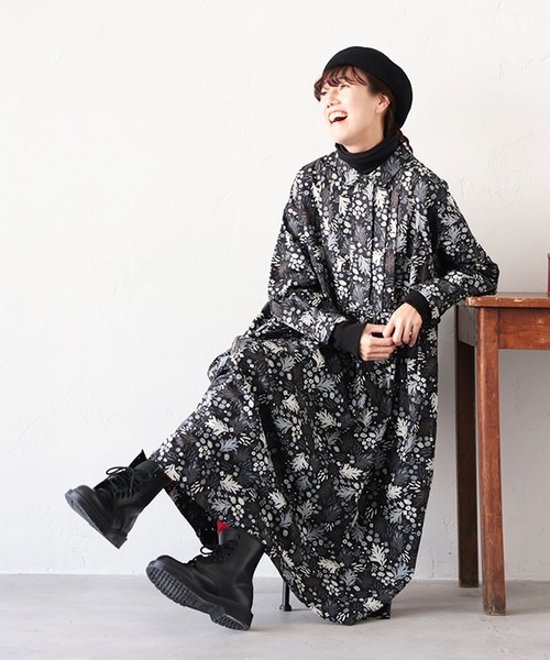soulberry(ソウルベリー)の「私の霜草花のワンピース(ワンピース・レディース・ブラック・M/L/LL/3L/4L)」の13枚目の写真