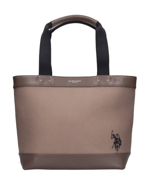 U.S. POLO ASSN.(ユーエスポロアッスン)の「【U.S. POLO ASSN.】 ユーエスポロアッスン ユニセックス キャンバストートバッグ USPA-2715(トートバッグ・メンズ・グレー/ブラック/ホワイト・FREE)」の3枚目の写真