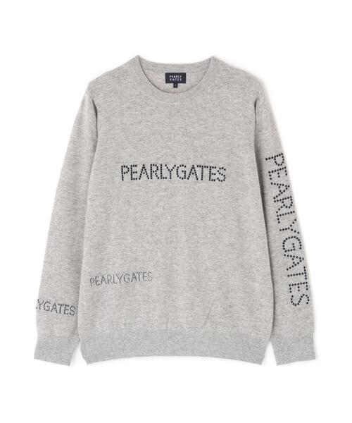 PEARLY GATES(パーリーゲイツ)の「12G部分ジャガードカシミヤ100クルーネックニットプルオーバー(ニット/セーター・メンズ・グレー系その他/グリーン/ネイビー・X-LARGE/LARGE/MEDIUM/XX-LARGE)」の16枚目の写真