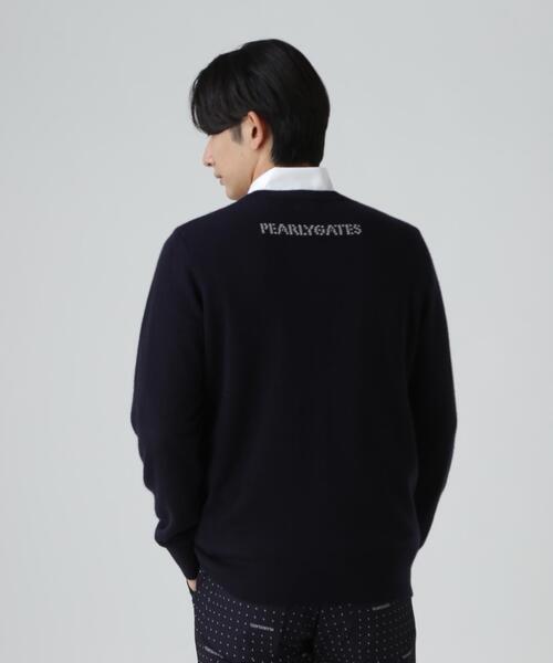 PEARLY GATES(パーリーゲイツ)の「12G部分ジャガードカシミヤ100クルーネックニットプルオーバー(ニット/セーター・メンズ・グレー系その他/グリーン/ネイビー・X-LARGE/LARGE/MEDIUM/XX-LARGE)」の19枚目の写真