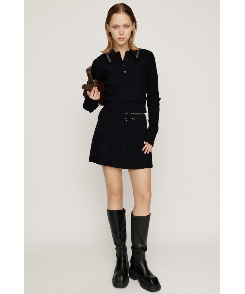 SLY（スライ）の「CABLE KNIT SET UP ケーブルニット セットアップ 秋服 冬服（セットアップ・レディース・アイボリー/ブラック/ネイビー・1/2）」の14枚目の写真