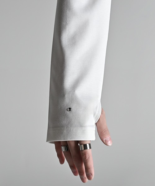 ADRER（アドラー）の「High Neck Compact Long T / ハイネックコンパクトロングT（Tシャツ/カットソー・メンズ・ブラック/ホワイト・S/XS/M/L）」の19枚目の写真