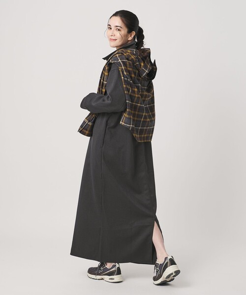 THOUSAND MILE(サウザンドマイル)の「<THOUSAND MILE>ハーフジップ ワンピース(ワンピース・レディース・ダークグレー/ダークブラウン・FREE)」の9枚目の写真