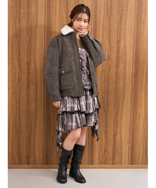 セール】マルチファブリックボアカラーブルゾン（ブルゾン）｜SNIDEL